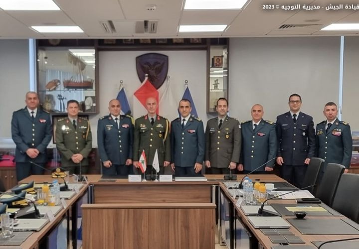 توقيع برنامج التعاون العسكري وتبادل الخبرات بين الجيشين اللبناني والقبرصي