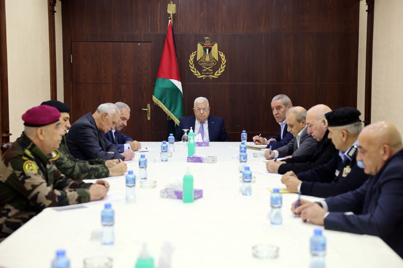 الرئيس عباس يترأس اجتماعاً لأجهزة وقوى الأمن الفلسطينية