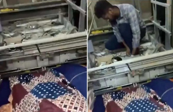 بالفيديو.. سقوط مصعد بمريض هو في طريقه لإجراء عملية قلب مفتوح!