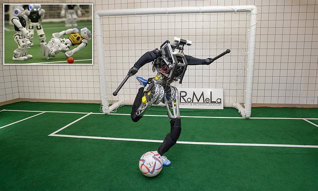 تعرف على روبوت يلعب كرة القدم يدعي باحثون أنه "أفضل من ميسي"!