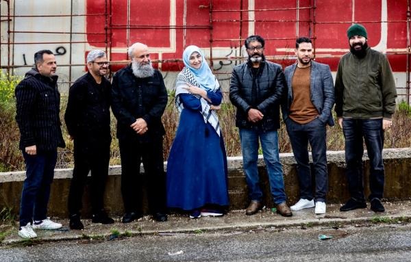 فنانون يرسمون جدارية على الحدود اللبنانية بمناسبة "يوم القدس العالمي" تضامناً مع الشعب الفلسطيني