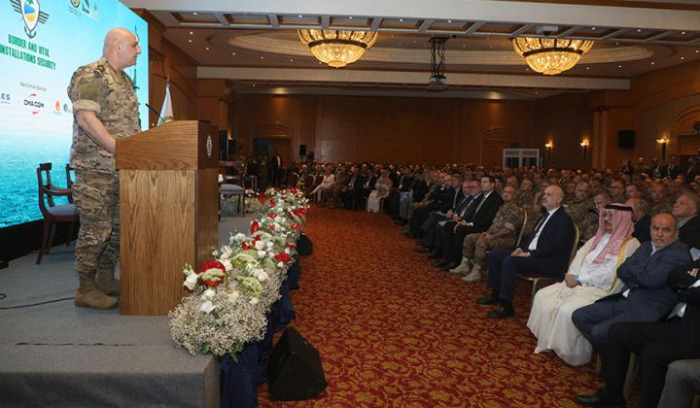 قائد الجيش أكد في مؤتمر "أمن الحدود والمنشآت الحيوية" أهمية الخطوات المنجزة في ملف الثروة النفطية اللبنانية
