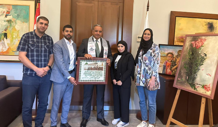 المرتضى التقى وفدا من "شبكة شباب فلسطين"