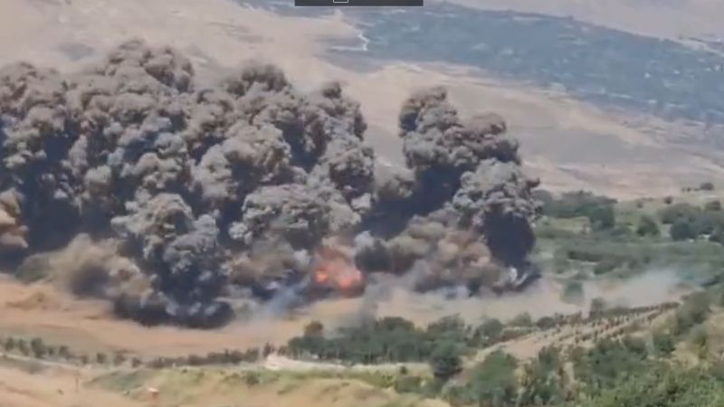 بالفيديو.. الاحتلال الإسرائيلي يفجر حقل الألغام في الجولان السوري المحتل تمهيدا لإقامة توربينات هوائية