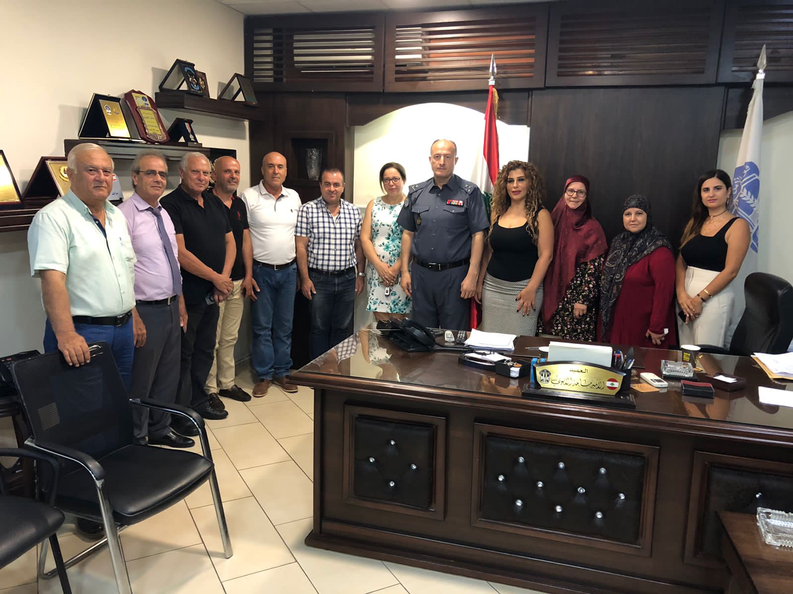 وفد من رؤساء الادارات في سرايا صيدا زار ضو مهنئاً بالاضحى والعميد الايوبي لتسلمه قيادة قوى الامن الاقليمية جنوباً