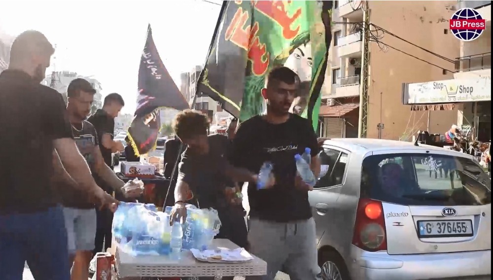 مضيف الإمام الحسين (ع) في شوارع حارة صيدا الرئيسية