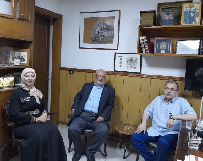 البزري يلتقي وفد المؤتمر الشعبي لفلسطينيي الخارج