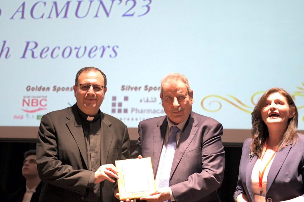 د. خوري: برنامجكم التدريبي يهيء ابنائنا من الطلبة لمحاكاة منظمة الامم المتحدة