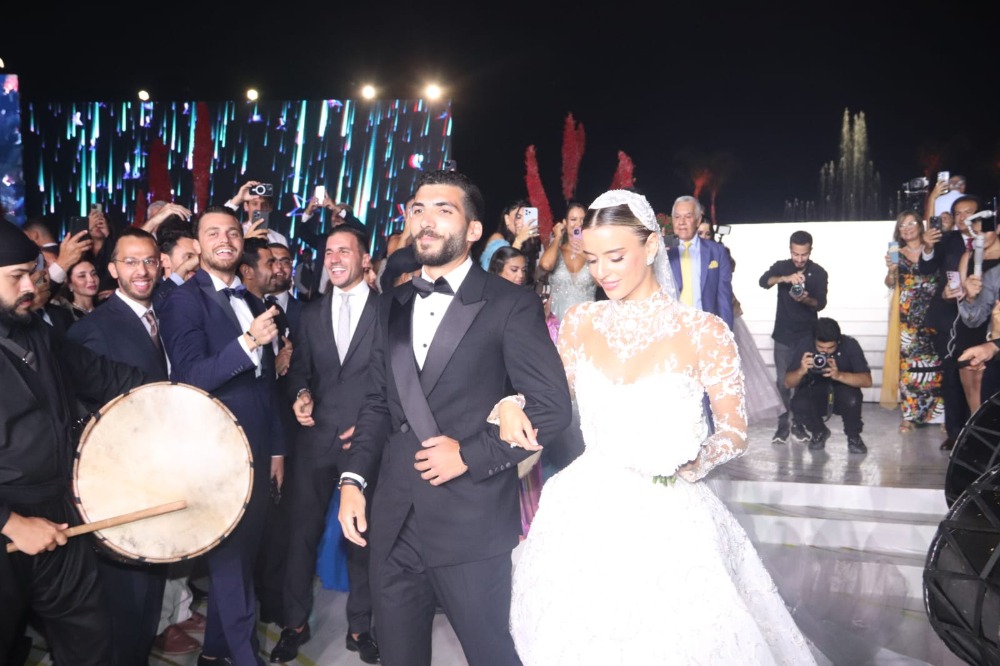 بالصور: حفل زفاف أحمد مرعي أبو مرعي ولين غسان عبد الجواد في "أبو مرعي هيلز"