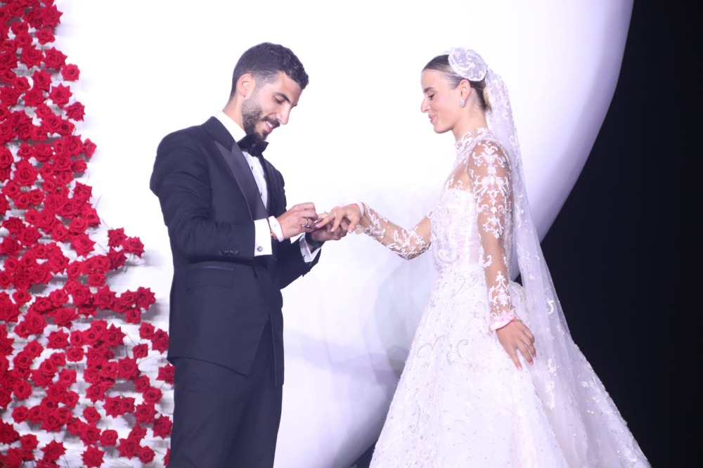 بالصور: حفل زفاف أحمد مرعي أبو مرعي ولين غسان عبد الجواد في "أبو مرعي هيلز"