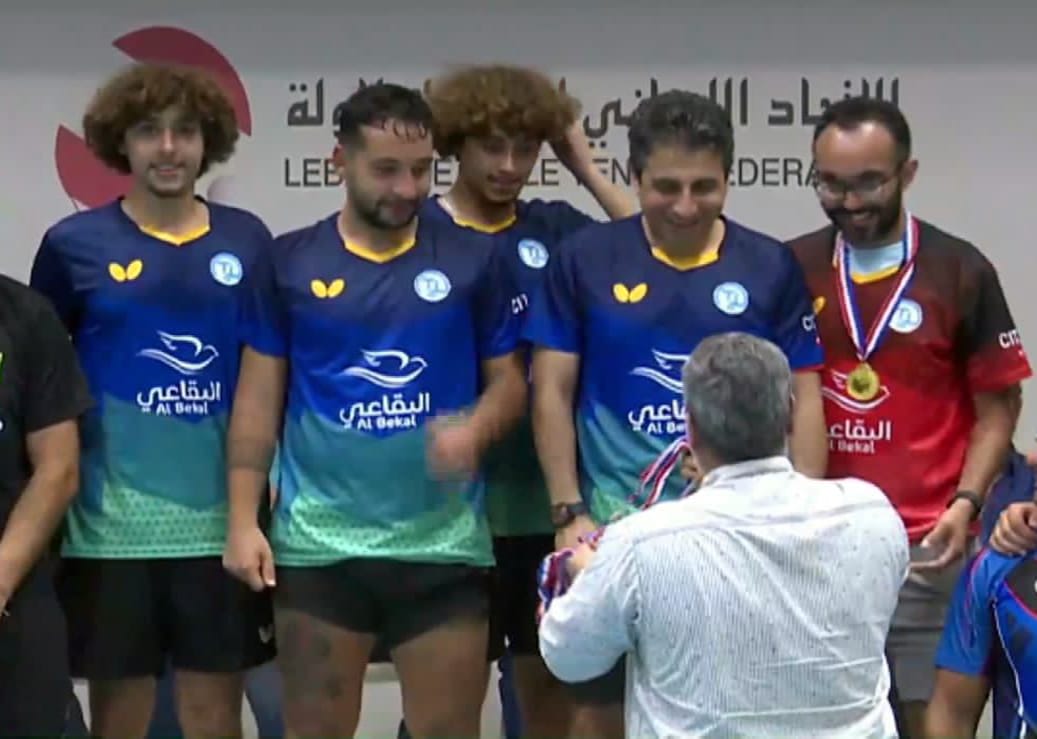 مدينة صيدا ممثلة بـ"نادي الأهلي" تستعيد كأس لبنان للأندية بكرة الطاولة بفوز مستحق على "الرياضي -غزير "