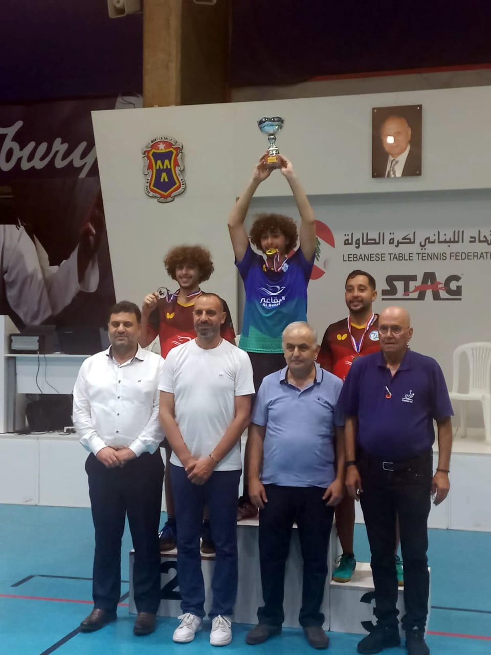"الأهلي- صيدا" يتربع على عرش كرة الطاولة اللبنانية فيحصد جميع ألقاب بطولة لبنان للرجال
