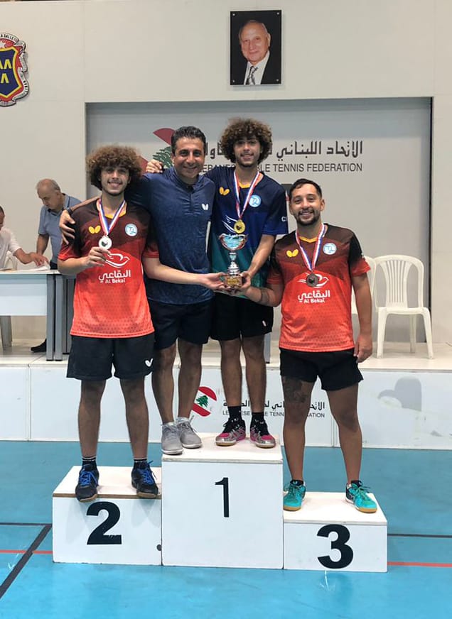 "الأهلي- صيدا" يتربع على عرش كرة الطاولة اللبنانية فيحصد جميع ألقاب بطولة لبنان للرجال