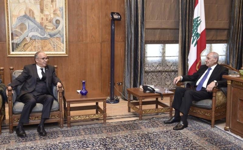 الرئيس بري استقبل السفير الجزائري وكلاوس ومنصوري