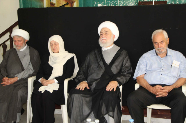 تشييع جثمان حرم المفتي عسيران بمأتم مهيب في حسينية صيدا