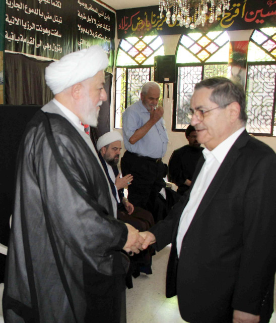 تشييع جثمان حرم المفتي عسيران بمأتم مهيب في حسينية صيدا