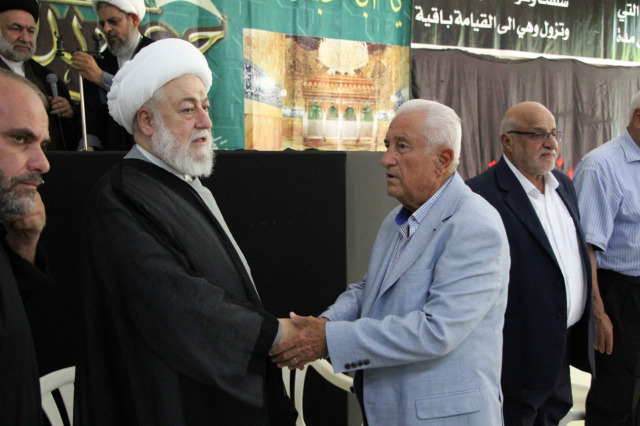 تشييع جثمان حرم المفتي عسيران بمأتم مهيب في حسينية صيدا