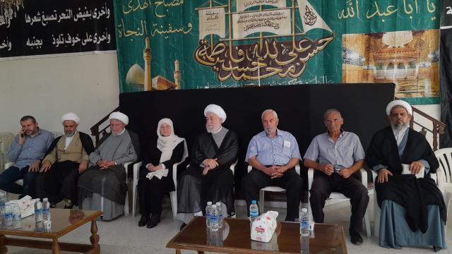 تشييع جثمان حرم المفتي عسيران بمأتم مهيب في حسينية صيدا
