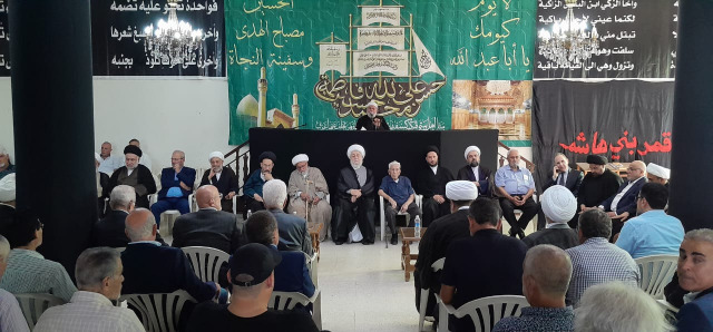 تشييع جثمان حرم المفتي عسيران بمأتم مهيب في حسينية صيدا