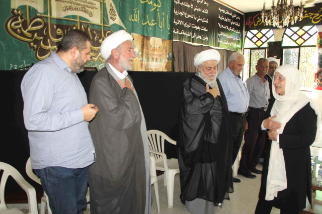 تشييع جثمان حرم المفتي عسيران بمأتم مهيب في حسينية صيدا