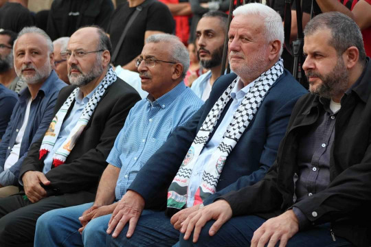 مهرجان في ساحة باب السراي بصيدا القديمة احتفاءً ببطولات الشعب الفلسطيني في معركة "طوفان الأقصى"