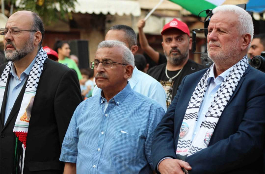 مهرجان في ساحة باب السراي بصيدا القديمة احتفاءً ببطولات الشعب الفلسطيني في معركة "طوفان الأقصى"