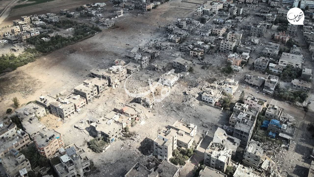 بالصور.. مشاهد الدمار الهائل في بيت حانون شمال شرق قطاع غزة جراء القصف الإسرائيلي المكثف