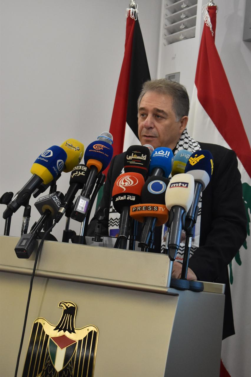 السفراء العرب في لبنان يتضامنون مع الشعب الفلسطيني بمواجهة العدوان الاسرائيلي