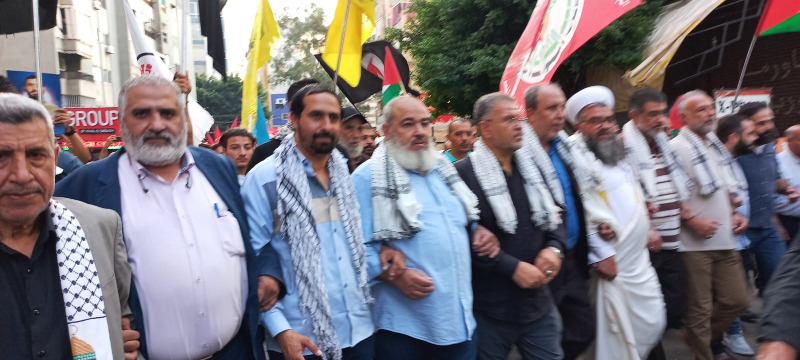 مسيرة ووقفة تضامنية لـ"الحزب" في صيدا تنديداً بمجازر الاحتلال ودعماً للمقاومة الفلسطينية