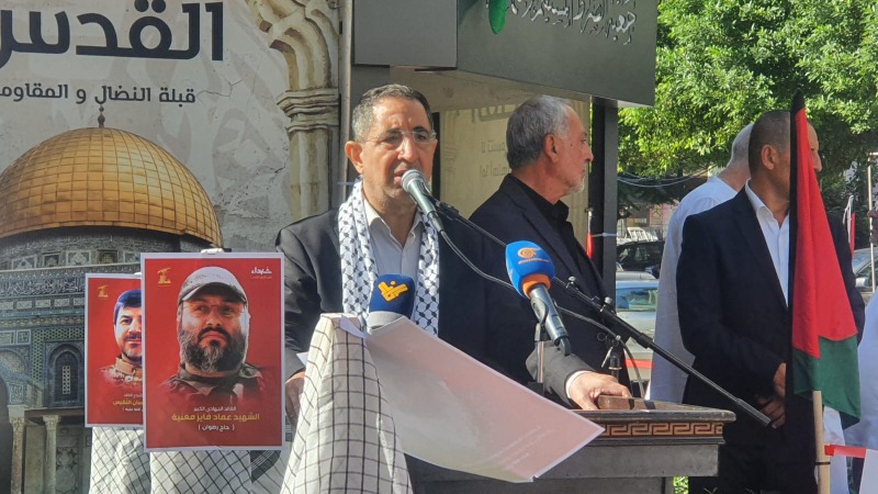 بالصور: أحياء على طريق القدس.. تكريم شهداء "الحزب" ورفضاً للمجازر في غزة...