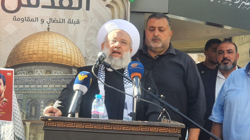 بالصور: أحياء على طريق القدس.. تكريم شهداء "الحزب" ورفضاً للمجازر في غزة...